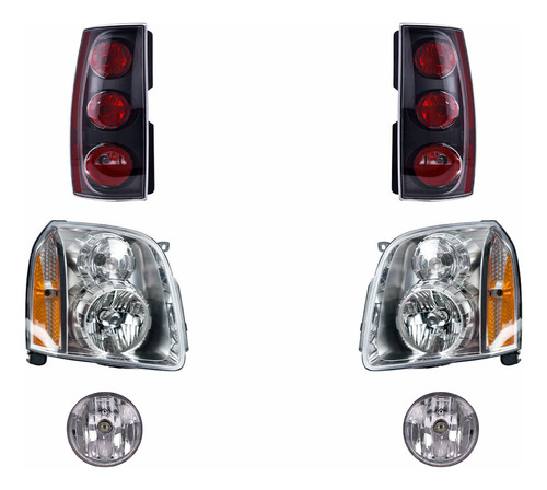 Paq Calaveras Y 4 Faros Yukon 2007/2014 Depo