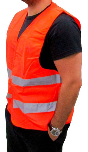 Chaleco Reflectivo Con Bandas Naranjas