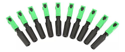 100 Conectores De Montaje Rápido Sc/apc De Fibra Óptica