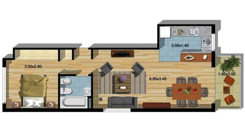 Imagen 13 de 13 de Alquiler, Flores, Departamento De 2 Amb Cfte Con Balcon