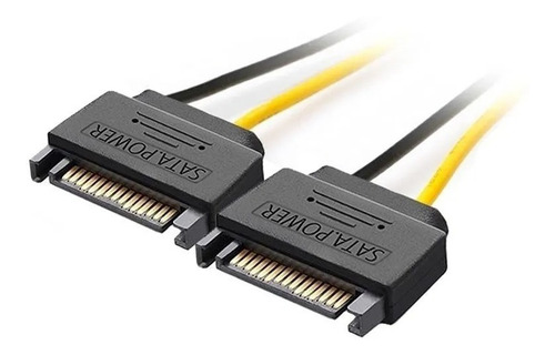 Imagen 2 de 4 de Adaptador Cable De Dos Sata Macho A 6 Pines Pcie