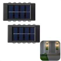 Comprar Pack X2 Aplique Solar Exterior Foco Aplique Exterior Pared Arcashopping Aplique Led Solar Lampara Aplique Pared Solar Calida Foco Solar Muro Lampara Led Solar Pared
