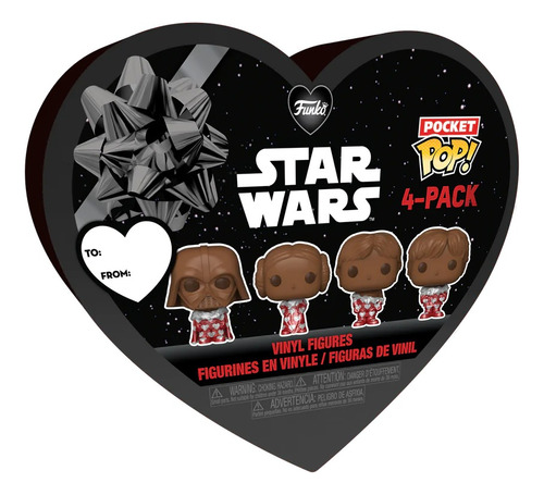 Funko Pocket 4pc Star Wars San Valentin Chocolate