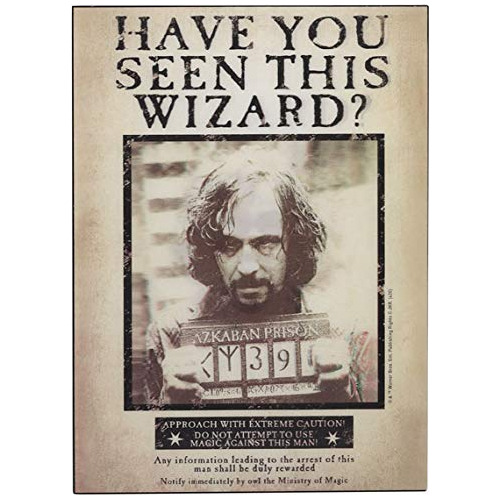 Open Road Brands Harry Potter Sirius Wanted Poster 3d 15njp