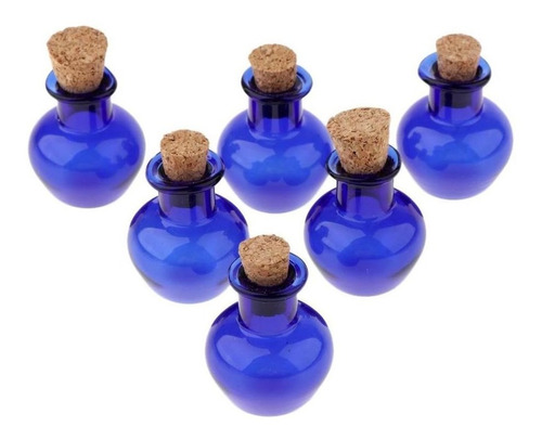 6pcs Mini Small Cork Stopper Frascos De Frascos De