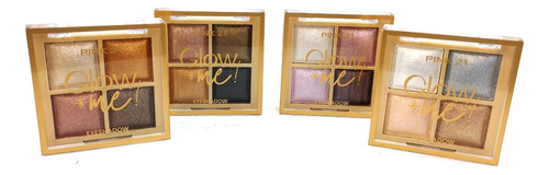 Paleta Sombras Cobrizas Metalizadas Pink 21 Glow Me 4 Unid.