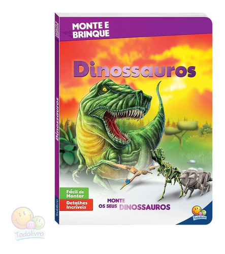 Livro Monte E Brinque Ii: Dinossauros | Idade 6+ Todolivro