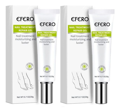 Antihongos Para Uñas, 2 Geles, Efero, Tratamiento Eficaz Par