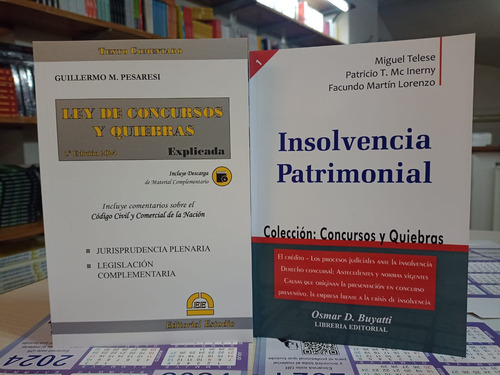 Combo Ley De Concursos + Insolvencia Patrimonial