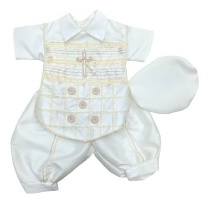 Ropon Español Niño Bautizo Narati 803 Blanco Beige