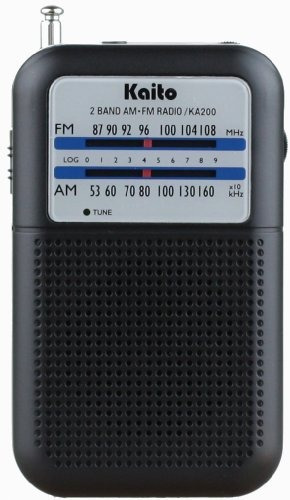 Radio De Bolsillo Kaito Ka200, Negro