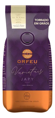 Café em Grãos Orfeu Japy 250g Torra Média 100% Arábica