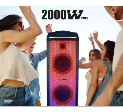 Imagen 3 de 6 de Parlante Aiwa Awpok100d 2000w Panel Completo Led Karaoke