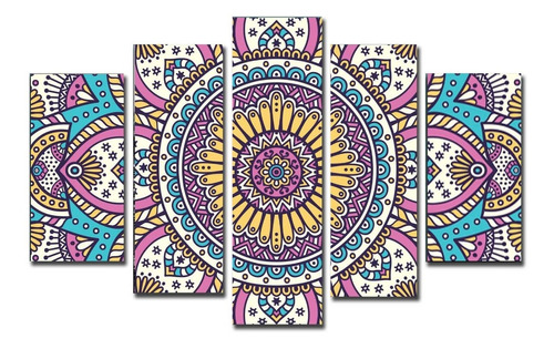 Cuadros De Mandalas Poliptico 150x100 Mas Colores Tela