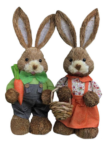2 Uds De Pascua De Paja Decoración Hecha A Mano Estilo B