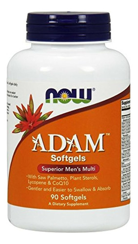 Now Adam Men's Multiple Vitamin, 90 Cápsulas Blandas
