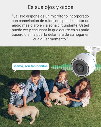 Cámara de seguridad Ezviz H3C con resolución de 2MP visión nocturna incluida blanca