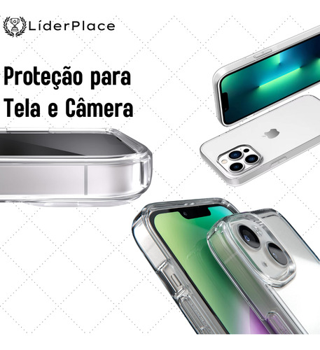 Capa Protetora Transparente Acrílica Clear Para Iphone13 6.1