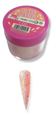 Acrílico Make Cover 1oz Fantasy Nails Color Flakes Pastel