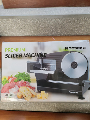 Rebanadora De Charcutería 7.5 Pulgadas 200w Acero Inoxidable
