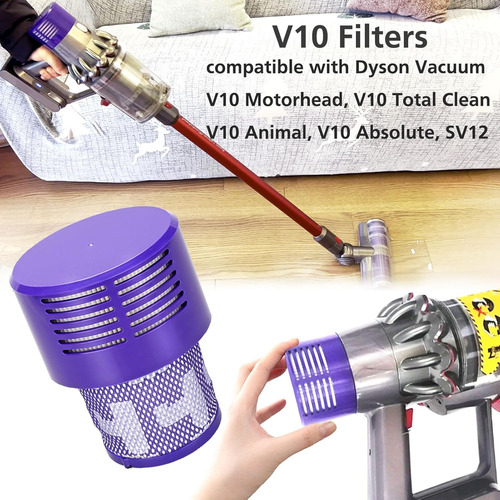 Pack De 2 Filtros V10 De Repuesto Para Dyson V10 Cyclone ...