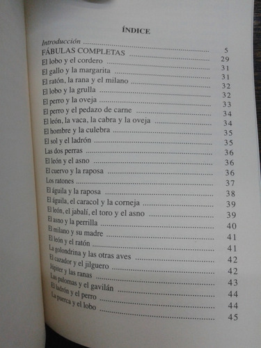 Imagen 3 de 6 de Fabulas Completas * Esopo * Edimat *