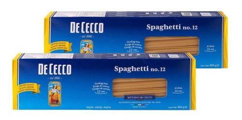 Spaghetti Duo De Cecco Pasta Pasta De 454 Gramos