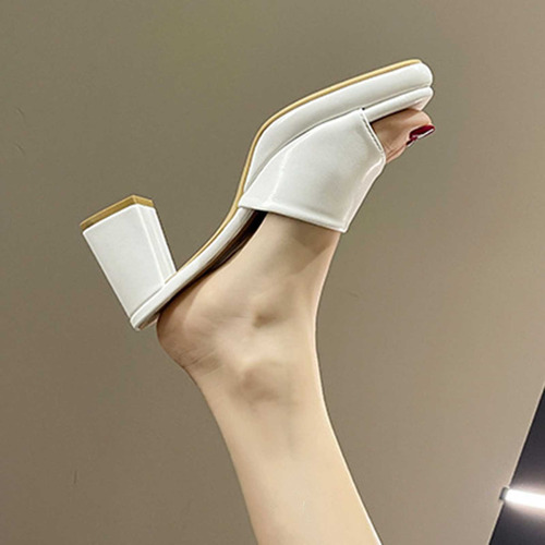 Zapatos De Playa Con Punta Abierta A La Moda Para Mujer, Tac