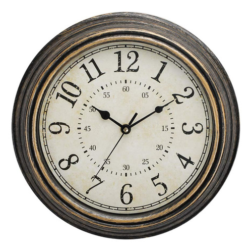 Lonbuys Reloj Pared Retro Vintage 12  Silencioso Tictac Leer