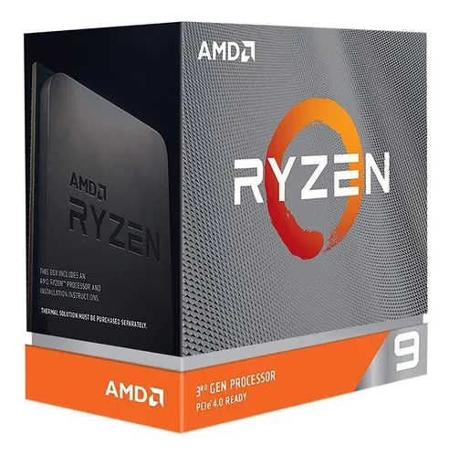 Procesador gamer AMD Ryzen 9 3900XT 100-100000277WOF de 12 núcleos y 4.7GHz de frecuencia