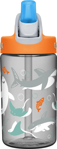Camelbak Botella De Agua Infantil Eddy 53860, 0,4 L, Sharks