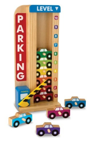 Melissa &amp; Doug Stack &amp; Count Garaje De Estacionamien