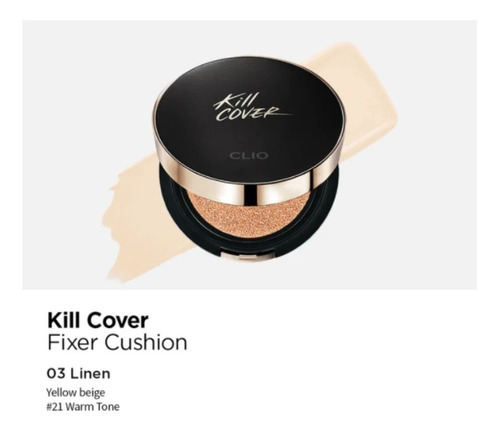 Kill Cover Fixer Cushion Spf 50+ Pa++++ - Base De Maquillaje Tono 03 Linen FIXER