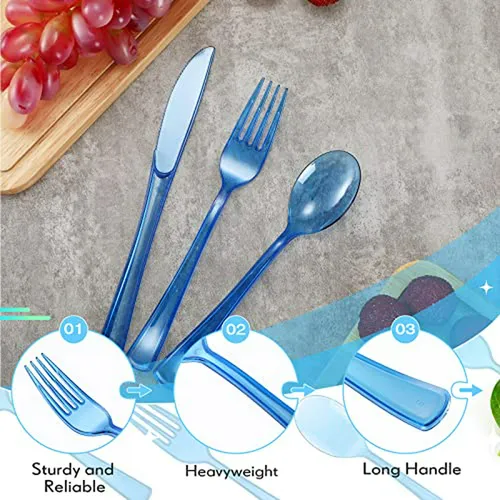 Set De Cubiertos Desechables 150 Piezas - Plástico Resistent