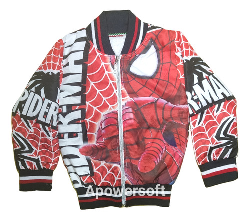 Casaca Chaqueta Spiderman Niños Buen Material