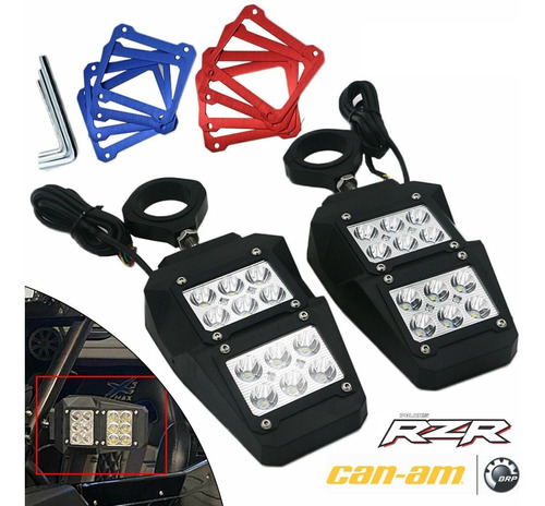 Espejos Retrovisores Led Para Polaris Rzr Can Am Maverick