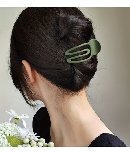 2× Clip De Cabello De Acrílico Elegante Para Mujeres
