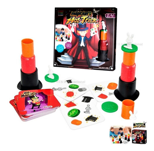 Juego De Mesa Magia Trucos Niños Familia Hat Trick Promocion