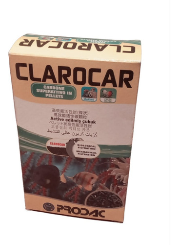 Carbón Activado Prodac En Pellets Clarocar X300grs 
