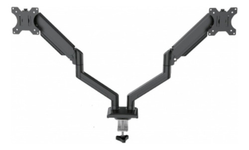 Soporte Monitor 10 A 30 Doble Brazo Netmak Color Negro