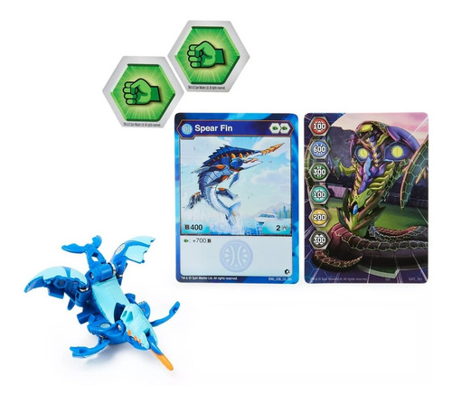 Bakugan Transforming S3 Geogan Rising Core - Aquos Spear Fin