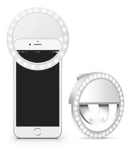 Imagen 1 de 10 de Aro Luz Led Celular Selfies Recargable Anillo Ring Light Usb