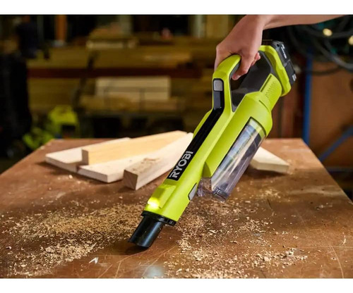 Pacroban One+ - Aspiradora De Mano Inalámbrica De 18 V Con. Color Negro/Verde