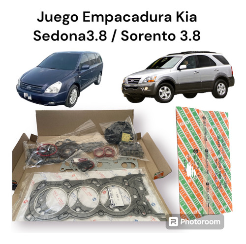 Juego Empacadura Kia Sedona 3.8 / Sorento 3.8