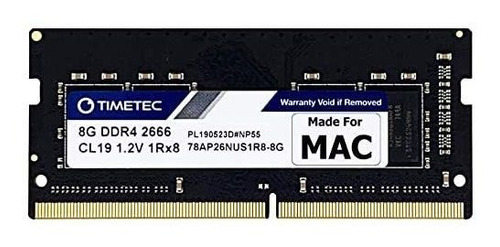 Memoria Ram Timetec 8gb Compatible Con Apple Ddr4 2666mhz