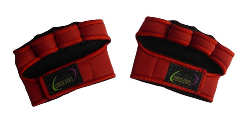 Luva Palmex Vermelho De Neoprene - Musculação - Academia.