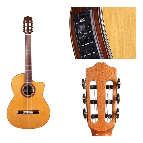 Guitarra Electroacustica Cordoba C7 Ce Cd + Rocker Music