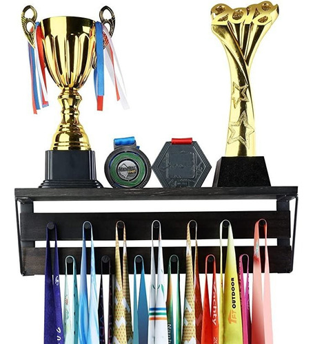 Imagen 3 de 7 de Percha Para Medallas Y Estante Para Trofeos Estante De .