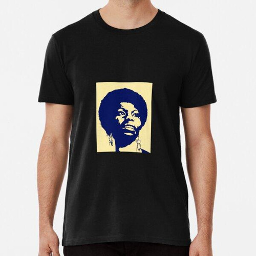 Remera Nina Simone Stencil Algodon Premium