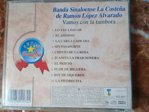 Banda Sinaloense La Costeña Vamos Con La Tambora Cd (Usado)